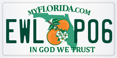 FL license plate EWLP06