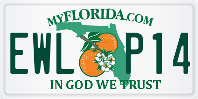 FL license plate EWLP14