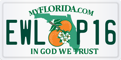 FL license plate EWLP16