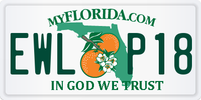 FL license plate EWLP18