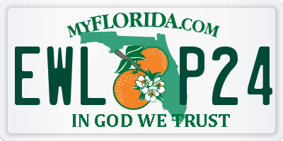 FL license plate EWLP24