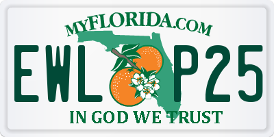 FL license plate EWLP25
