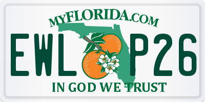 FL license plate EWLP26