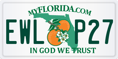 FL license plate EWLP27