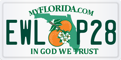 FL license plate EWLP28