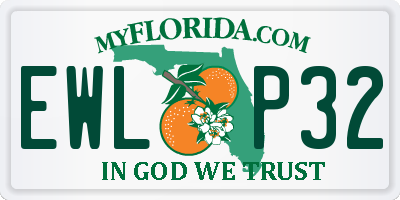FL license plate EWLP32