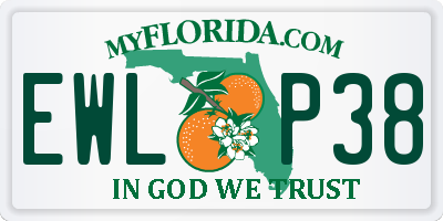 FL license plate EWLP38
