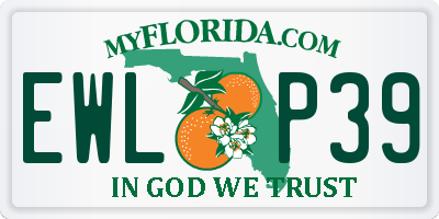 FL license plate EWLP39