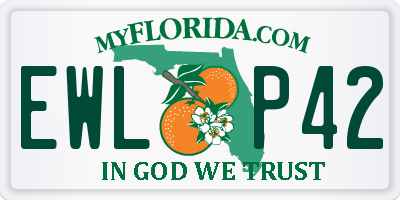 FL license plate EWLP42