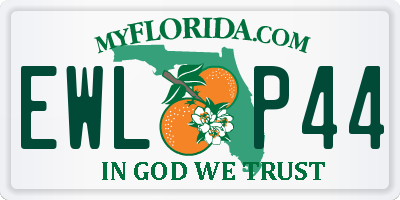 FL license plate EWLP44