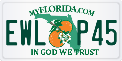 FL license plate EWLP45
