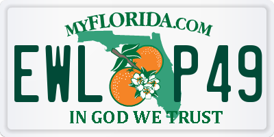 FL license plate EWLP49