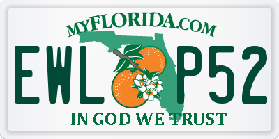 FL license plate EWLP52