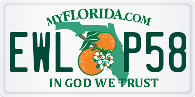 FL license plate EWLP58