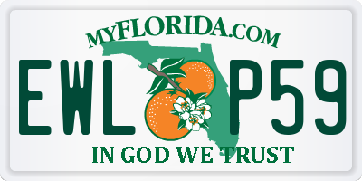 FL license plate EWLP59