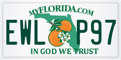 FL license plate EWLP97