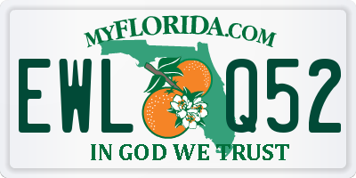 FL license plate EWLQ52