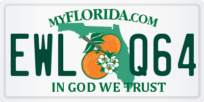 FL license plate EWLQ64