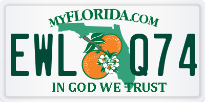 FL license plate EWLQ74
