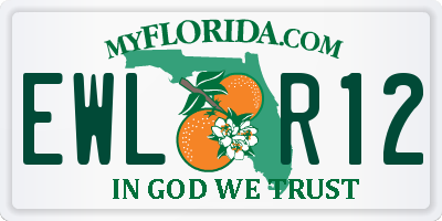 FL license plate EWLR12