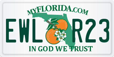 FL license plate EWLR23