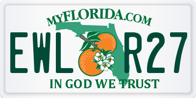 FL license plate EWLR27