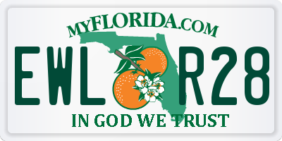 FL license plate EWLR28