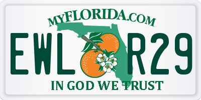 FL license plate EWLR29