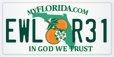 FL license plate EWLR31