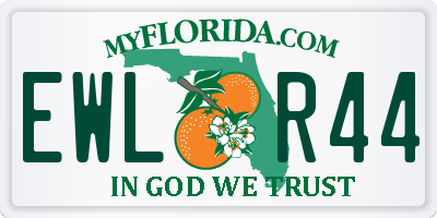 FL license plate EWLR44