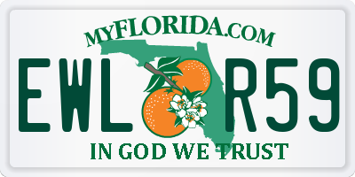 FL license plate EWLR59