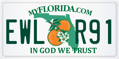 FL license plate EWLR91