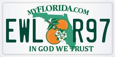 FL license plate EWLR97