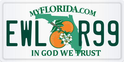 FL license plate EWLR99