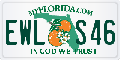 FL license plate EWLS46