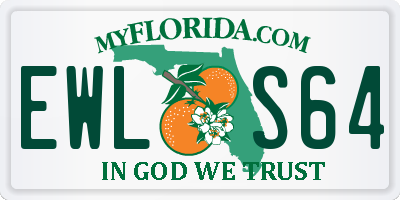 FL license plate EWLS64