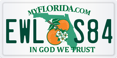 FL license plate EWLS84