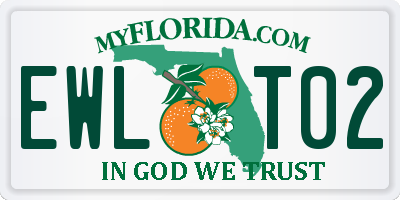 FL license plate EWLT02