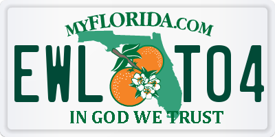 FL license plate EWLT04