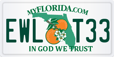 FL license plate EWLT33