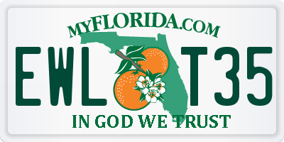 FL license plate EWLT35