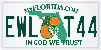 FL license plate EWLT44