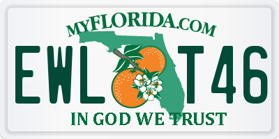 FL license plate EWLT46