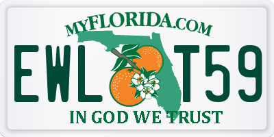 FL license plate EWLT59