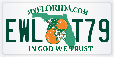 FL license plate EWLT79