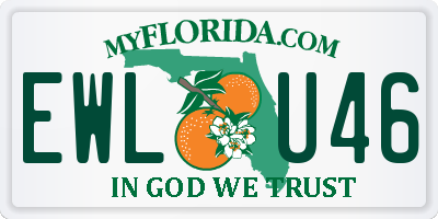 FL license plate EWLU46