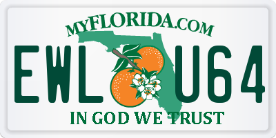 FL license plate EWLU64