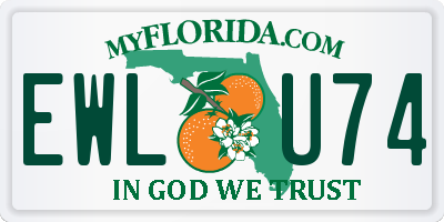 FL license plate EWLU74
