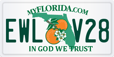 FL license plate EWLV28