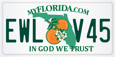 FL license plate EWLV45